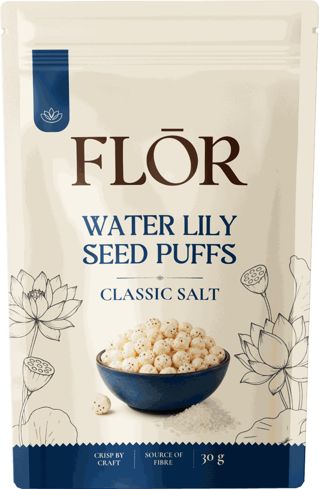 FLŌR Classic Salt water lily seed puffs, 30 g pouch
